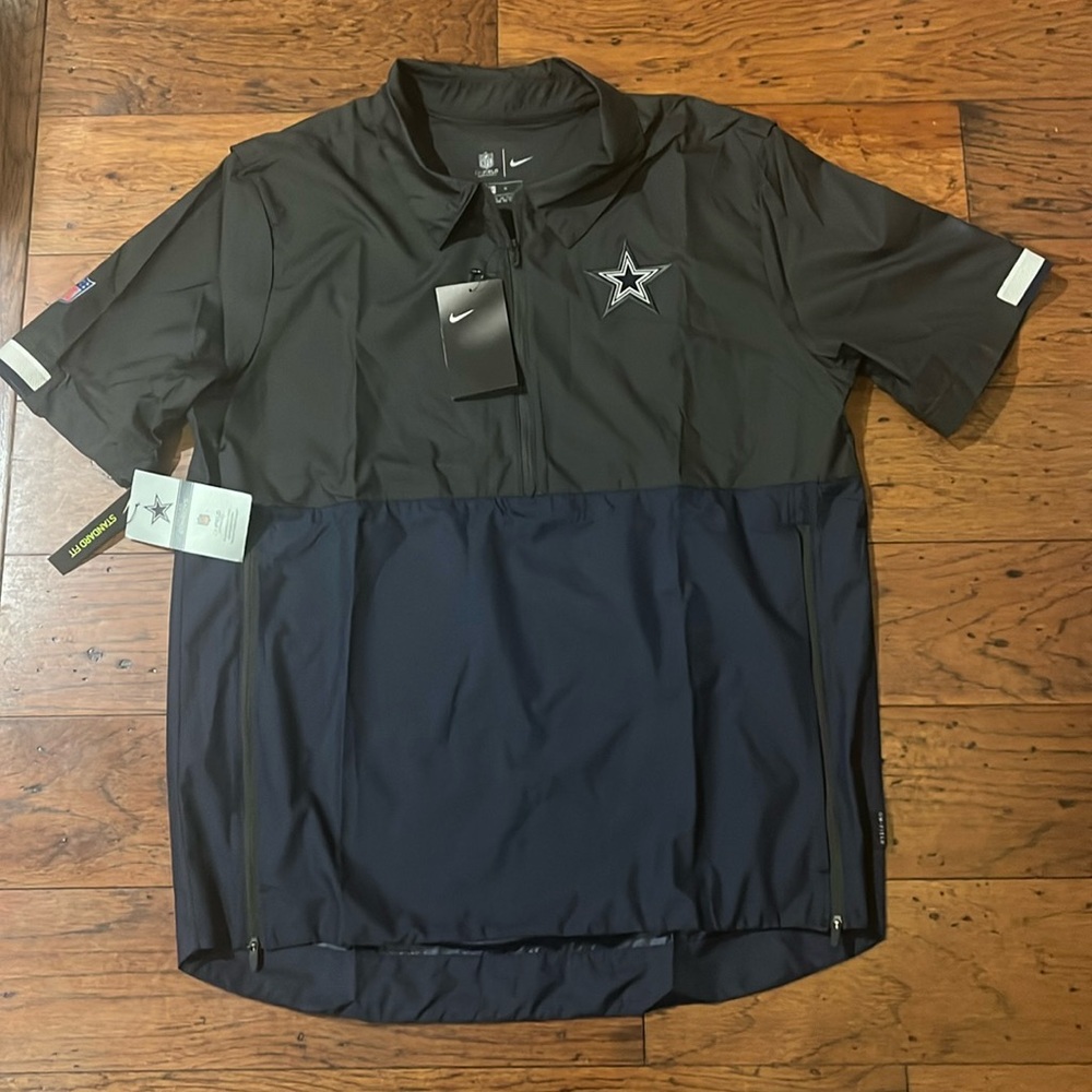 Dallas Cowboys team logo lightweight short sleeve pullover shirt men’s M